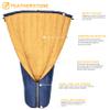 Featherstone Moondance 25 850 Fill Power Down Top Quilt Mummy Sleeping Bag Alternative for Ultralight Backpacking Camping and Thru-Hiking Color: Navy/Marigold Size: Regular/Regular view 2