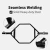 Hex Bar Weights Set Olympic Weight Plates Set for Deadlift Weightlifting Bodybuilding 2 Inch Hexagon Trap Bar with Weights for Exercise & Fitness Home Gyms (Trap Bar 55lbs + 35 LBs Plates 1 Pair) view 3
