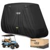 10L0L 2/4/4+2 Passenger Golf Cart Cover Upgrade Extended Roof, 600D Waterproof Snowproof Windproof Sunproof Durable Full Golf Cart Covers for Yamaha,EZGO,Club Car and Other view 1
