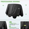 10L0L 2/4/4+2 Passenger Golf Cart Cover Upgrade Extended Roof, 600D Waterproof Snowproof Windproof Sunproof Durable Full Golf Cart Covers for Yamaha,EZGO,Club Car and Other view 3