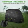 10L0L 2/4/4+2 Passenger Golf Cart Cover Upgrade Extended Roof, 600D Waterproof Snowproof Windproof Sunproof Durable Full Golf Cart Covers for Yamaha,EZGO,Club Car and Other view 4