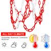 Yyiwhmy Basketball Net Replacement Heavy Duty,Resin Material, Anti-Rust Use Indoor Outdoor Standard 12-Ring Basketball HoopRed White  view 3