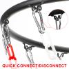 Yyiwhmy Basketball Net Replacement Heavy Duty,Resin Material, Anti-Rust Use Indoor Outdoor Standard 12-Ring Basketball HoopRed White  view 4