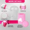 Amrta Gymnastics Grips Wristbands Sets for Girls Youth Kids 2 Pair Palm Protection Equipment with Wrist Support, Gymnastic Bar Grip Gloves Set Weightlifting Sports Workout (XS, Pink-Black) view 2