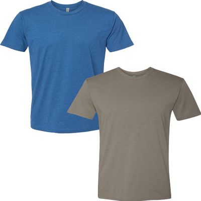 Next Level Mens Premium Fitted CVC Crew Tee (2 Pack)