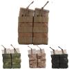 Hunting Airsoft Modular Open Top Double Magazine Pouch for 5.56 (Multicam Arid) view 1