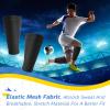 Hicarer Soccer Shin Guards Sleeves 4 Pairs Flexible Soccer Shin Guard Leg Performance Support Polyester Soccer Shin Guard Sleeve Holder with Pocket for Soccer Sport (Black, M) view 4