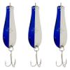 Doctor Spoons Orginal Fishing Lures Series - Made in USA - Saltwater & Freshwater - Eagle Claw Hook - Walleye, Bass, Northern, Pike, Salmon, Trout, Striper & More - Casting, Jigging, Trolling 3 Pack view 1