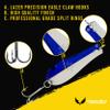 Doctor Spoons Orginal Fishing Lures Series - Made in USA - Saltwater & Freshwater - Eagle Claw Hook - Walleye, Bass, Northern, Pike, Salmon, Trout, Striper & More - Casting, Jigging, Trolling 3 Pack view 4
