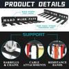 WIPHANY Home Gym Accessories Organization Storage Rack Equipment For Home 8 Hook Wall Hanger Display Gear Barbells Resistance Bands Jump Ropes Lifting Belt Hanger Accessories Hardware Included view 4