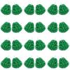 Chivao 24 Pcs Cheerleading Pom Poms, Metallic Foil Handle Cheer Squad Team Spirited Fun for Party, Sports Dance Cheer, 30 Grams Weight Each(Green) view 1