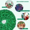 Chivao 24 Pcs Cheerleading Pom Poms, Metallic Foil Handle Cheer Squad Team Spirited Fun for Party, Sports Dance Cheer, 30 Grams Weight Each(Green) view 4
