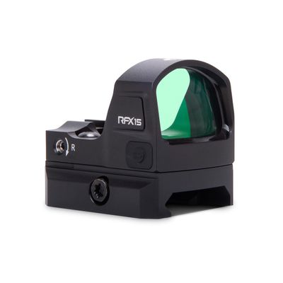 Viridian RFX15 1x17 Micro Green Dot, Shield Mounting Pattern, Featuring Instant-ON (RFX15 Black)