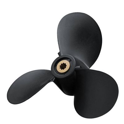 7 1/2 X 8 3 Blades Marine Outboard Propeller Fit For Yamaha Mariner 4HP-6HP Plastic Metal Black Boat Propellers 6E0-45941-01-EL