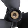 7 1/2 X 8 3 Blades Marine Outboard Propeller Fit For Yamaha Mariner 4HP-6HP Plastic Metal Black Boat Propellers 6E0-45941-01-EL view 3