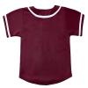 babyhealthy Kids Baseball Jersey Button Down Hip Hop Personalized Sport T Shirts Tops for Boys Girls Wine Red view 3