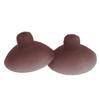 Aislor Women Nippleless Bra Sticker Covers Round Breast Petals,Silicone Nipple Covers Adhesive Invisible Pasties Brown S view 1