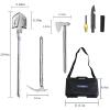 Survival Shovel Camping Tools Folding Portable Survival Gear Tactical Axe Multitool with Hard Carrying Case for Outdoor, Car Emergency, Camping Adventures view 2