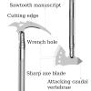 Survival Shovel Camping Tools Folding Portable Survival Gear Tactical Axe Multitool with Hard Carrying Case for Outdoor, Car Emergency, Camping Adventures view 3