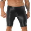 YiZYiF Men's Silky Mesh See Through Swim Trunks Compression Swim Shorts Jammers Underwear Black Large view 1