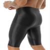 YiZYiF Men's Silky Mesh See Through Swim Trunks Compression Swim Shorts Jammers Underwear Black Large view 2