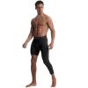 OEBLD Single Leg 3/4 Compression Tights, Unisex Sports Compression Pants, One Leg Basketball Leg Sleeves Athletic Workout Leggings Tights, Light and Strenchable-XS view 2