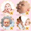 6 Pairs Newborn Baby Mittens No Scratch Gloves Infant Toddler Anti Scratch Essentials Unisex Cotton for 3-9 Months Girls Boys(Pink Series, Cute) view 4