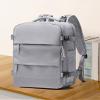 coowoz Travel Backpack For Women Men,Carry On Backpack,Hiking Backpack Waterproof Outdoor Sports Rucksack Casual Daypack Travel Essentials(Grey) view 3