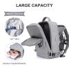 coowoz Travel Backpack For Women Men,Carry On Backpack,Hiking Backpack Waterproof Outdoor Sports Rucksack Casual Daypack Travel Essentials(Grey) view 4