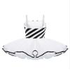 Fldy Kids Girls Halloween Christmas Dance Costumes Candy Cane Striped Tutu Dress Sleeveless Ballet Dancewear Black 10 Years view 2