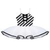Fldy Kids Girls Halloween Christmas Dance Costumes Candy Cane Striped Tutu Dress Sleeveless Ballet Dancewear Black 10 Years view 3
