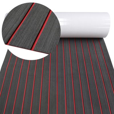 HZCHIONE EVA Foam Boat Flooring Decking 94x16in Faux Teak Boat Deck Marine Carpet Boat Floor Non-Slip Self-Adhesive Foam Boat Floor Mat Rolls Sheet for Motorboat RV Yacht Kayak Deck Helm Pad