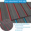 HZCHIONE EVA Foam Boat Flooring Decking 94x16in Faux Teak Boat Deck Marine Carpet Boat Floor Non-Slip Self-Adhesive Foam Boat Floor Mat Rolls Sheet for Motorboat RV Yacht Kayak Deck Helm Pad view 2