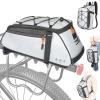 HuiJuKeJi Bike Trunk Bag 360  Reflective Bicycle Backpack 12L Rear Bike Cargo Rack Bags Storage Pannier Saddle Bag 3-in-1 Multifuction Waterproof Travel Accessories Expandable Luggage Trunk Bag view 1