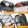 HuiJuKeJi Bike Trunk Bag 360  Reflective Bicycle Backpack 12L Rear Bike Cargo Rack Bags Storage Pannier Saddle Bag 3-in-1 Multifuction Waterproof Travel Accessories Expandable Luggage Trunk Bag view 4