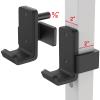 SELEWARE Solid Steel J Hooks for 2" x 2" Tube Power Cage with 5/8" Hole Squat Rack Attachment, J-Hook Barbell Holder for Power Rack, Set of 2 view 1