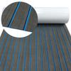 HZCHIONE EVA Foam Boat Flooring Decking 94x16in Faux Teak Marine Carpet Boat Flooring Non-Slip Self-Adhesive Foam Boat Floor Mat Rolls Sheet for Motorboat RV Yacht Kayak Deck Helm Pad view 1