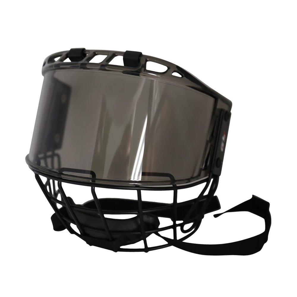 GY PC300 Hockey Helmet Cage & Face Shield Protector Combo Hockey Full Face Shield Adult Hockey Face Shield Senior, Anti-Scratch/Anti-Fog (Smoke)