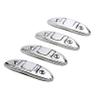 Thorn Folding Boat Cleats,Flip Up 4-1/2 Inch Dock Fold Cleat 316 Marine Grade Stainless Steel with Back Plate and Screws Pack of 4 view 4