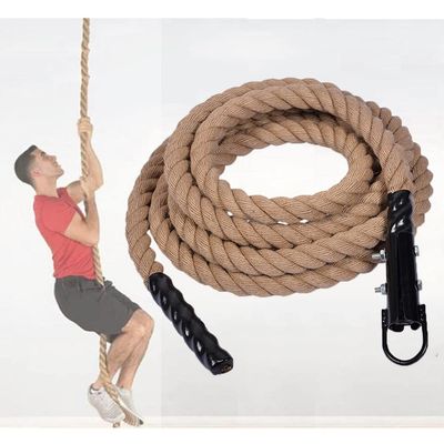 Gym Fitness Training Climbing Ropes, Jute Exercise Climbing Rope, Home Training and Fitness Workouts (Color : 50mm, Size : 9m)