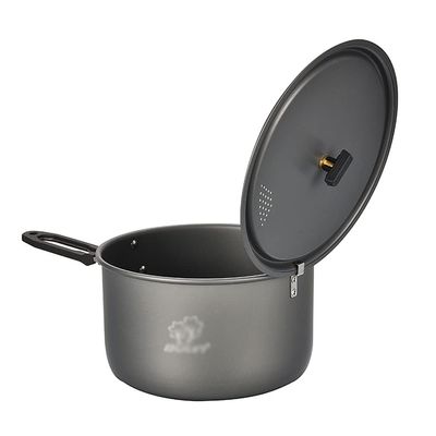 YYDS Outdoor Camping Camping Cookware Hard Anodized Aluminum Cooking Pot Camping Cooker Lightweight Pot for Campfire Portable Camp Equipment Adventures Picnics