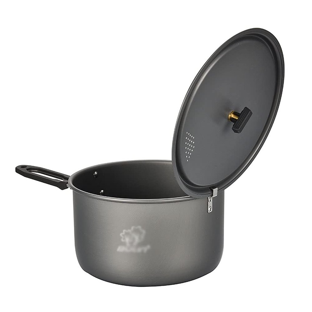 YYDS Outdoor Camping Camping Cookware Hard Anodized Aluminum Cooking Pot Camping Cooker Lightweight Pot for Campfire Portable Camp Equipment Adventures Picnics