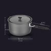 YYDS Outdoor Camping Camping Cookware Hard Anodized Aluminum Cooking Pot Camping Cooker Lightweight Pot for Campfire Portable Camp Equipment Adventures Picnics view 2