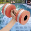Aquatic Dumbbell Set, 2PCS Water Dumbells Pool Resistance Water Fitness Equipment Foam Dumbbell Water Aerobics Fitness Equipment for Weight Loss view 3