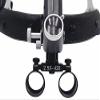 BONEW Headband 2.5X-420mm Magnification Binocular Loupes with 5W Adjustable Headband Lamp Jeweler or Hobby Adjustable Pupil Distance Brightness Head Circumference (Black) view 4