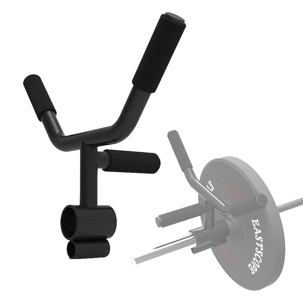 DYK&NX LAT Blaster Bar Handle Rowing Attachment, Attachment for Landmine Workouts - Core Strength Training Equipment for 2 Inch an 1Inch Olympic Barbell