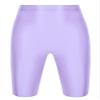 CHICTRY Mens Glossy High Waist Shorts Elastic Waistband Short Leggings Swimwear Workout Sports Bottoms Light Purple Medium view 3