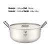 YYDS Outdoor Camping Camping Cooker Lightweight Pot Pure Titanium Cooking Pot for Backpacking Outdoor Hiking Picnic and Camping Cookware Adventures Picnics view 2