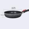 YYDS Outdoor Camping Camping Cookware Aluminum Alloy Wok Nonstick Frying Pan Camping Cooker Lightweight Pan Multifunction Non-Stick Pot Adventures Picnics (Size : Pan+Glass Cover) view 2