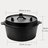 YYDS Outdoor Camping Camping Cookware Outdoors Cast Iron Pot 5.5KG Family Campfire Hiking Pot Outdoor Kitchen Hanging Pot Camping Cooker Adventures Picnics view 2